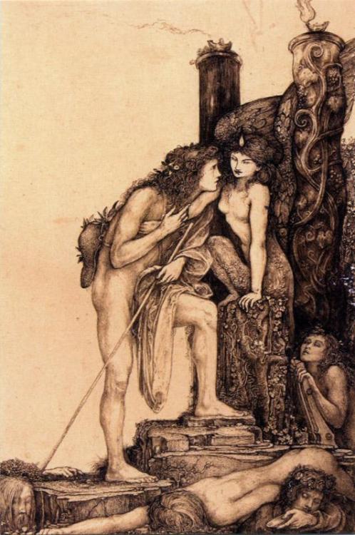 Charles RickettsOedipus and the Sphinxc.1891