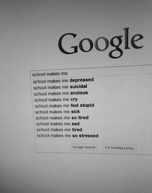 omg-she-ratchet:  Are you serious? Is this what schools for? To make people feel like shit? Reblog  if you have ever felt this. i want to see how much people have felt like this. share awareness ❤