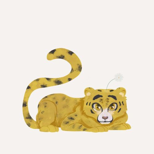 Baby guépard#illustrationartist #illustration #guepard #animals #digitalart #characterdesign https:/