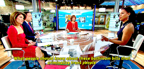 decepticonsensual:  ruinedchildhood:  Laverne Cox on CBS This Morning This is so, so important. It’s