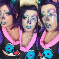 happyun-birthday:  Makeup from Friday!! 😈👾💜