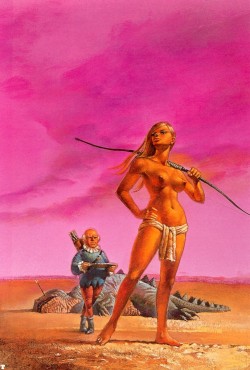 vintagegeekculture:  Bruce Pennington cover for Glory Road.