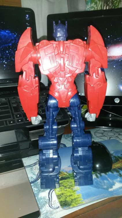 When I photograph something I should really learn to make backdrops&hellip;Repainted Optimus Pri