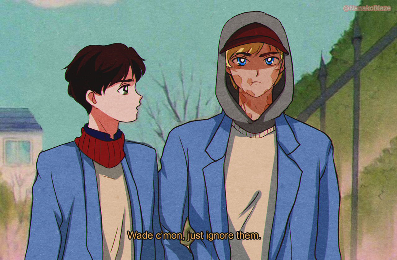 Nana The Blazin' Fairy — Highschool AU + 90s anime style