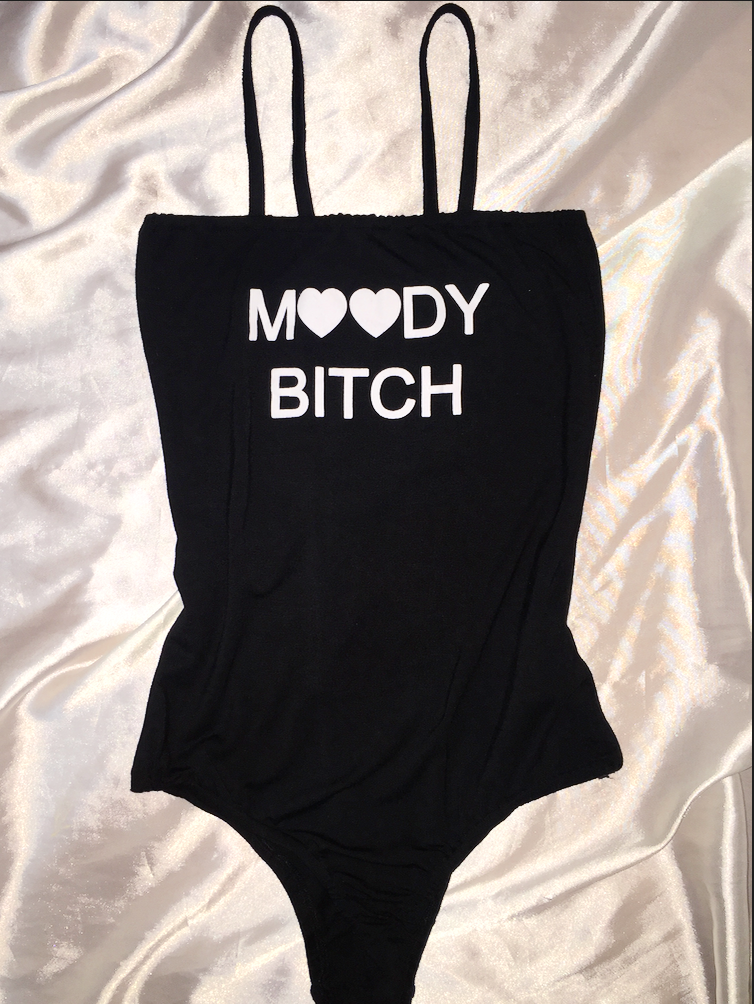 coquettefashion:  Moody Bitch Bodysuit    |    Lace Lust Garter Leggings     