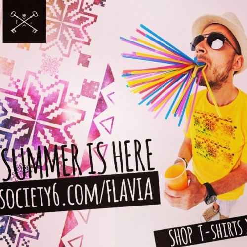 5-oclock-tea:Fresh tees in my shop! Go to www.society6.com #Summer #tshirt #colours #Romanian #pat