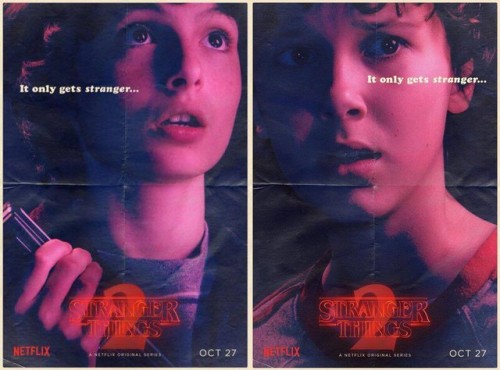 alec-isnt-your-bitch: It only gets stranger…Stranger Things Season 2 PostersSeason 2 comes ou