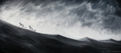 “Wanderers” by Vill Liedo, 2020These are two wanderers in the endless white desert called Narrasteaf