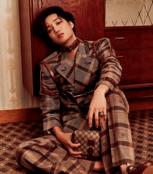 dazzlingkai: kai x gucci → elle korea (november 2021 issue)