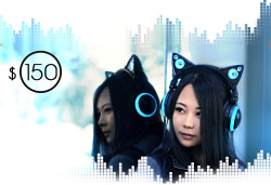 flesh-odium-personal:  fuck-life-its-a-bitch:  Axent wear ♡ I MUST GET THE BLUE ONE! I wish I had the money for the 2k or 10k one! SO PRETTY!https://www.indiegogo.com/projects/axent-wear-cat-ear-headphones  I haven’t wanted something so much. ; _ ;