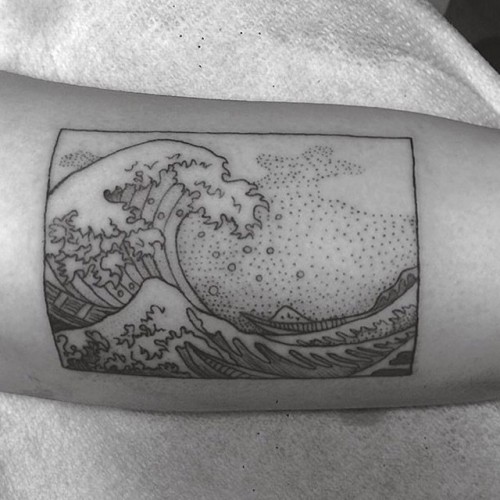 Sex gristletattoo:  Wave by @ankalavrivtattoo. pictures