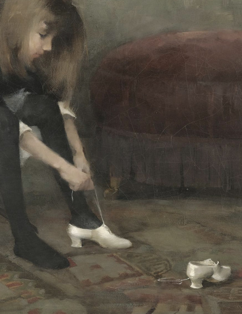Study - sketches ,painting and detail - Dancing Shoes - Helene Schjerfbeck 1882Fins painter(1862-194