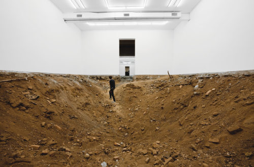rostii: You, Urs Fischer (2007), excavation of the concrete floor of New York gallery Gavin Brown’s 