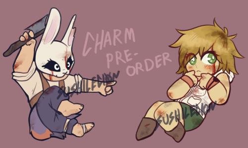 sushi-legion:Preorder my Dead by Daylight charms I have available to preorder here on etsy! The char