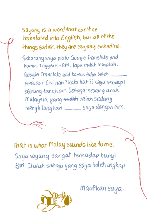 reimenaashelyee: A comic about my complicated feelings for Bahasa Malaysia, my country’s natio