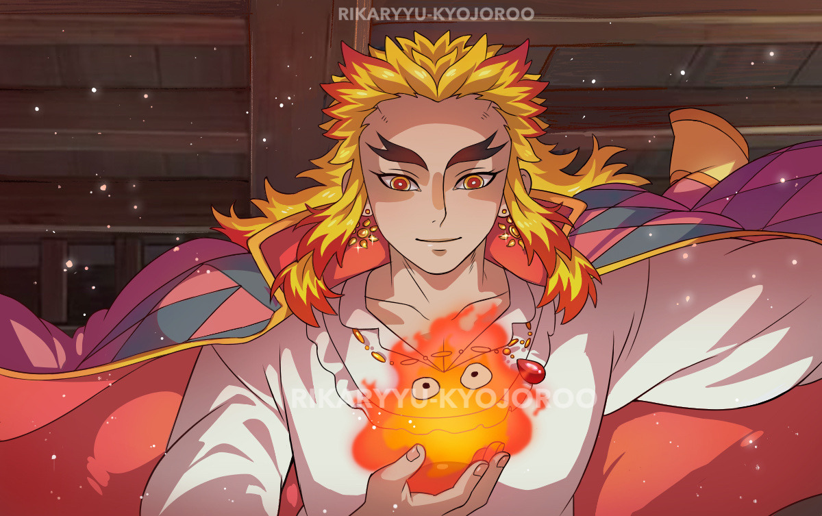 🔥 If Rengoku became a demon fanart 🔥 more on my insta