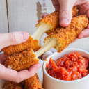 Porn mozzarella-sticks:  taking prep for all the photos