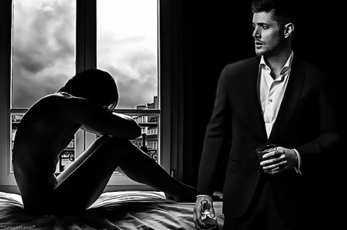 starrose17: #this is mob boss!jensen and his sweet stripper boy!jared via @sugar-studios