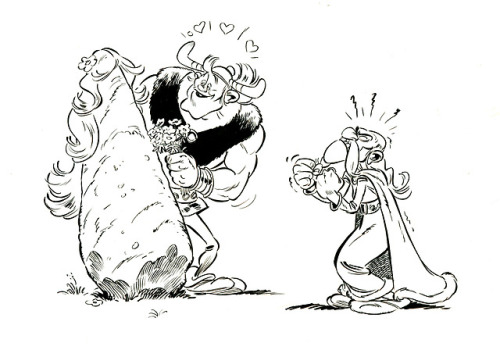 Illustrations I did for the end credits of Asterix and the Vikings.
