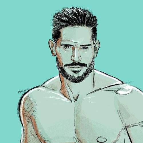 egorodriguez:  Detail before cleaning the sketch to ink. From that #joemanganiello portrait I did @joemanganiello #egorodriguez #illustration http://ift.tt/2CLjjt2