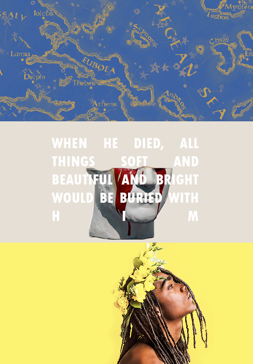 patroclusbucky:But then I see the tomb, and the marks she has made on the stone. A C H I L L E S, it