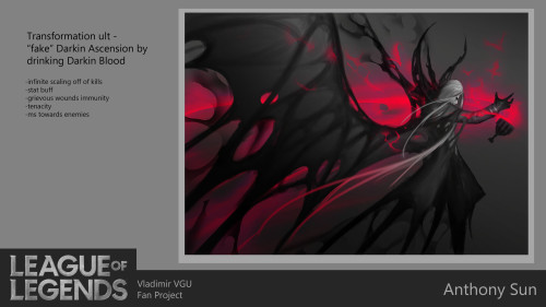 Vladimir,The Crimson Reaper League Of Legends/Riot GamesAll Credits To: Mist XG, Riot Games Splash Art/concept
