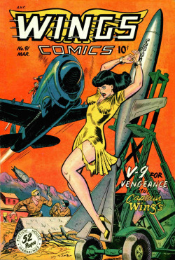 damsellover:  Wings Comics, Vintage Comic Cover. 