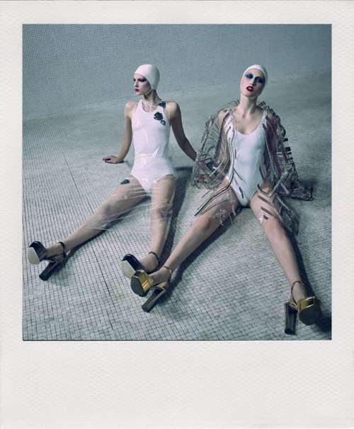 rafswerk: “Hautnah”Ansley Gulielmi, Anna Cleveland and Karolin Wolter by Luigi + Iango f