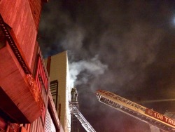 sorta-cute:  perfectpussyband:  stealmysunshine69:  Last night I had to run off the stage at the Silent Barn with my guitar and gear because the building caught fire as Fleabite’s set was about to start. This was a terribly heartbreaking thing to witness.