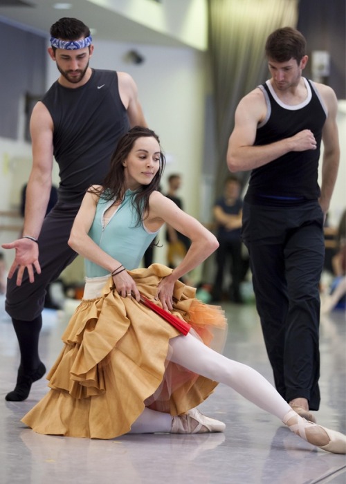 yoiness:The Australian Ballet’s Amy Harris in rehearsal for ‘Don Quixote’.Photo: Lynette Wills.