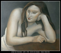 adhemarpo:  Josep de Togores (1893-1970) - Buste de femme (Paris, vers 1923)