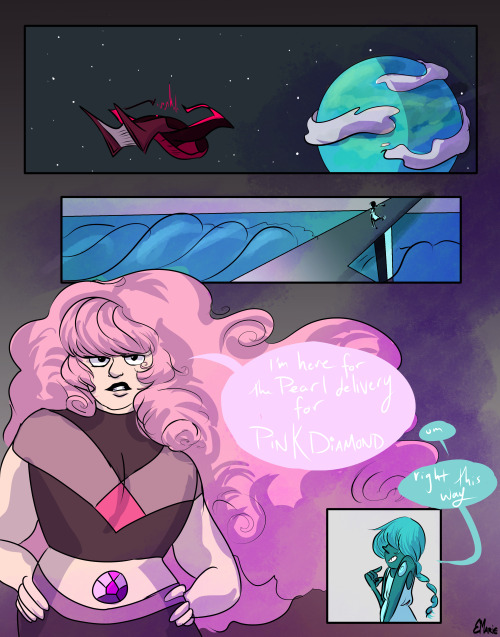 theladyemdraws: page 1/??? some times you just gotta draw a pearlrose thing