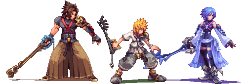 ahruon:Kingdom Hearts Birth By Sleep pixelarts