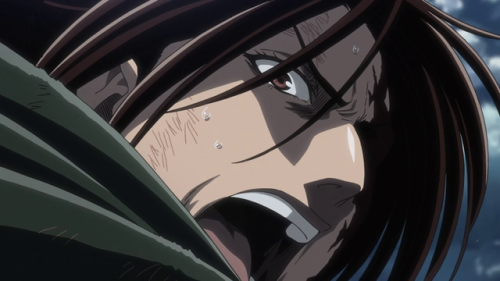 syrant: Did someone ask for one-eyed freak with a score to settle? AoT S03E17 Hanji’s battle s