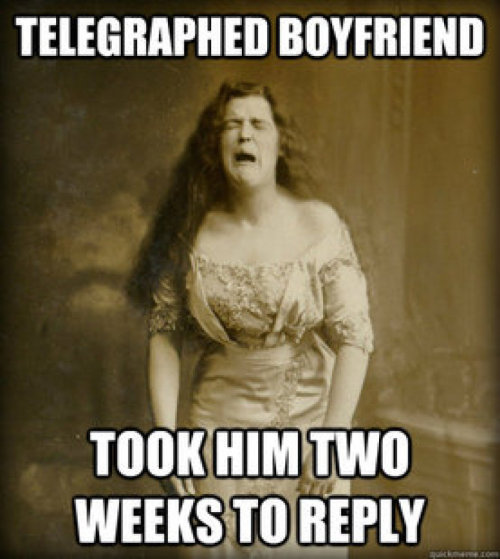 void-dance: theamericankid: 1890’s Girl Problems &gt; &ldquo;Took a selfie … ha