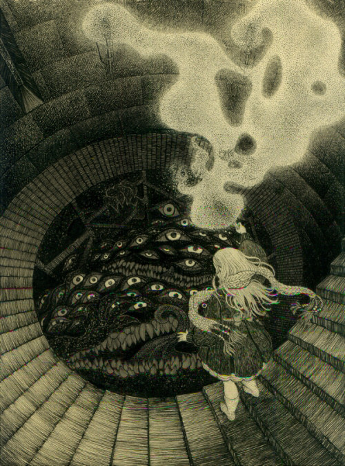 Ksenia Yakushkina (Russia) - In The Dark Of The Night, 2013    Drawings: Liners