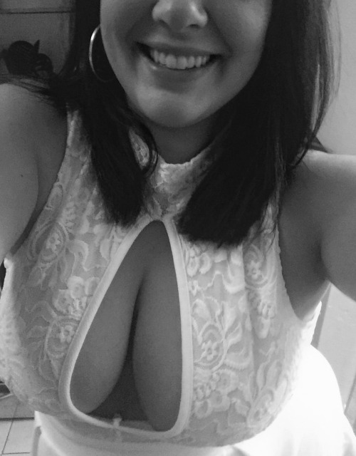 hotoasislove - My new white dress. Who would buy me a drink if...