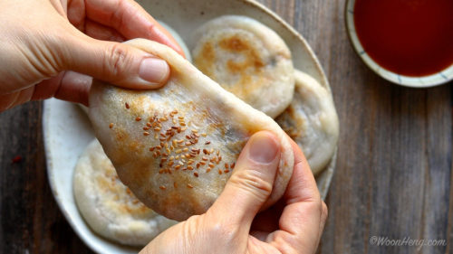 DIY Pan-fried Mochi BunThis pan-fried mochi bun is soft, chewy, and gluten-free with a scrumptious s