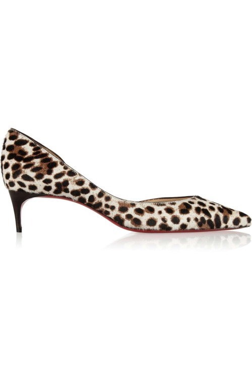 High Heels Blog Iriza 45 leopard-print calf hair pumps via Tumblr