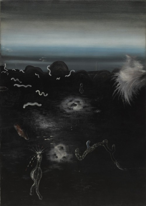 Yves TanguyWith My Shadow ,1928oil on canvas