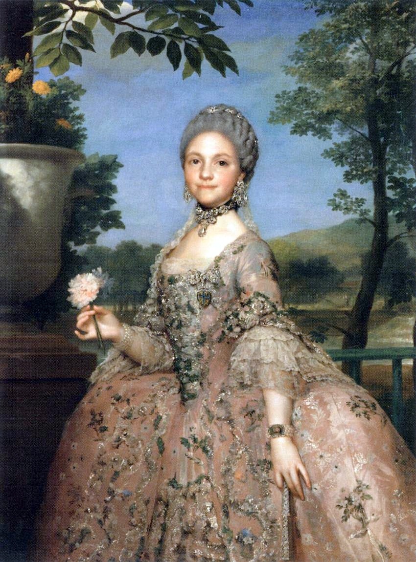 Anton Raphael Mengs (Aussig 1728 - Roma 1779); Maria Luisa of Parma, c. 1765; oil