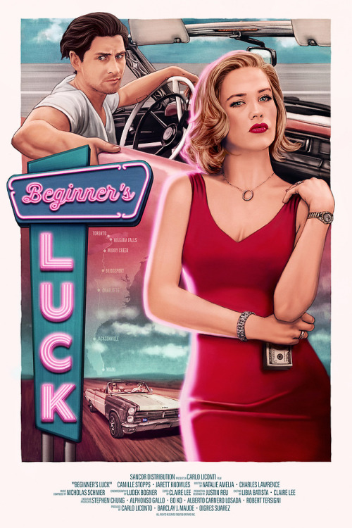 Here’s my finished poster for Beginner’s Luck, an independent Canadian film directed by Carlo Licont