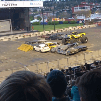 Good times at the monster truck show in Puyallup 😊