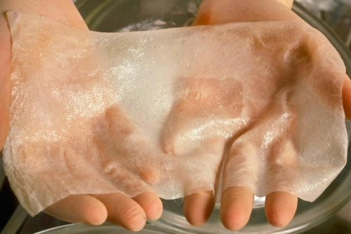 eatingcroutons: fluffmugger: deathrayglare: A layer of human skin made from stem cells by a 3d print