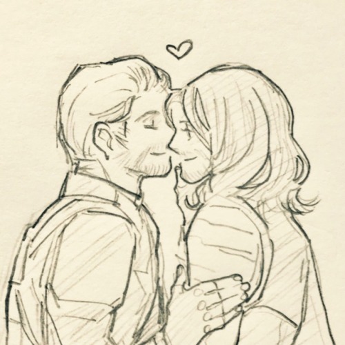 Steve：(•̀へ•́) Bucky：(´∀` ) Steve：(*´∀`*)♡ ​​​