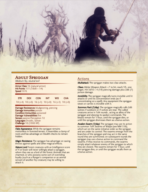 Sex dnd-5e-homebrew:Skyrim Spriggan by certain_random_guy pictures