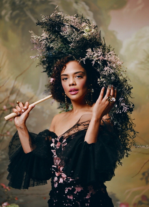 captainlordauditor: vampireswife: Tessa Thompson x Rodarte / Fall 2018 PERSEPHONE?????????