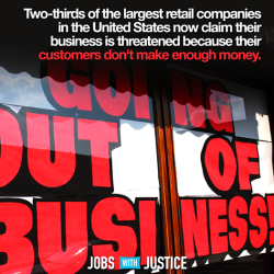 unbossed:  questionall:  Well maybe they should pay their own employees enough to shop in their stores! That would solve a lot of problems for them and their employees.  Just keep digging your own graves, capitalists. 