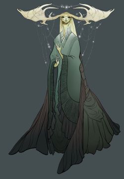 bondibee:  sketcholivia:  OberonA design I did a while ago and still like.  I always thought fairies that were long limbed, elegant and a bit distorted looked especially otherwordly.  Help