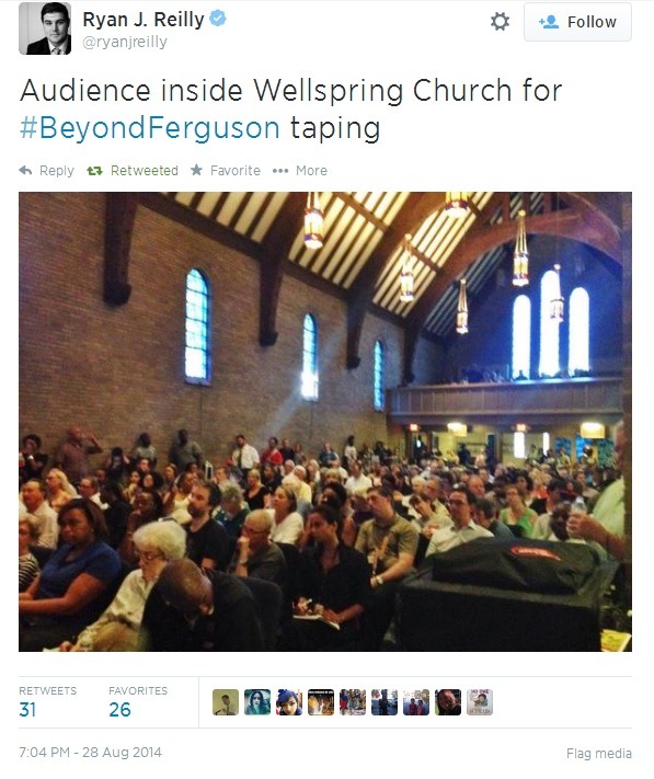 iwriteaboutfeminism:  A Ferguson town hall, held in the Wellspring Church, Thursday
